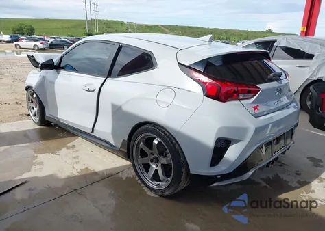 2020 Hyundai Veloster Turbo R-Spec z USA, uszkodzony, nr VIN KMHTH6AB4LU030510